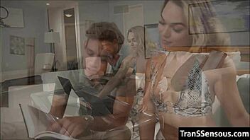Beautiful transsexual gets her ass fucked hard