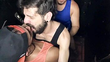 Intense kinky group fuck in sex cabins
