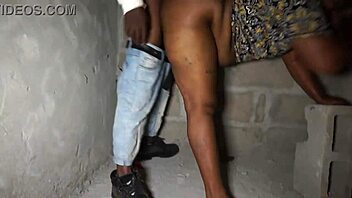 my horny stepmom fucks outdoors