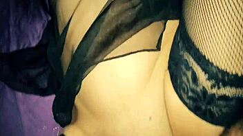 night amateur couple has beautiful anal sex in lingerie