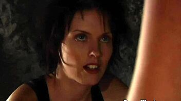 two bound busty lesbian slaves whipped and punished