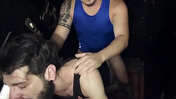 Intense kinky group fuck in sex cabins