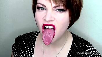 Beauty Girls Tease with Sultry Tongues