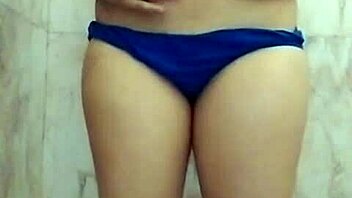 Big Boobs Girlfriend Masturbates in Bathroom