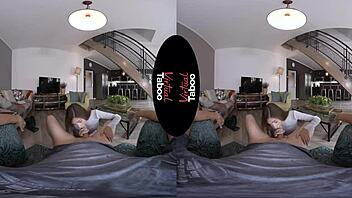 Brunette says, 'Shaved pussy for taboo handjob and blowjob in virtual right hole hardcore'