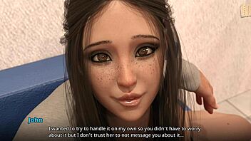 Jamie And Shauna Share Intense Kiss In Homemade Erotic 3D Anime Scene