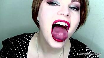 Beauty Girls Tease with Sultry Tongues