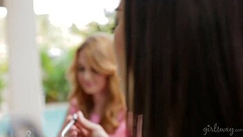 marie mccray and kalina ryu licking pussy outdoors