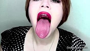 Beauty Girls Tease with Sultry Tongues