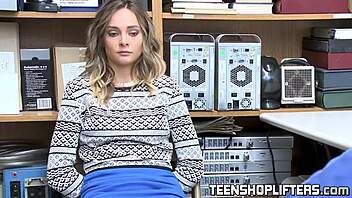 does the juicy young 18+ thief get her pussy smashed by the security officer?