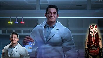 Gamer girl in see-through bra plays naughty hentai game 🕹️