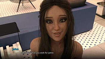 Jamie And Shauna Share Intense Kiss In Homemade Erotic 3D Anime Scene