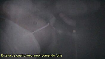 Intensely sucking cocks through glory hole with friend and girlfriend