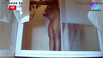 Hey, watch my virgin stepson pound me hard in the bathroom while I shower?