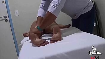 Nymphomaniac Enjoys Massage Then Fucks Masseur Caught On Hidden Camera