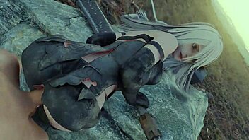 A2 hentai features hot doggystyle and anal action with footjob 😏