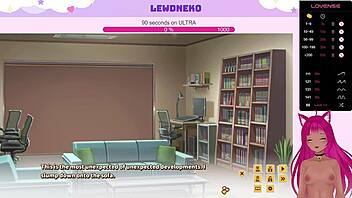vtuber lewdneko plays love cubed part 3 with cute big tits dating game.