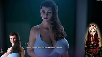 Gamer girl in see-through bra plays naughty hentai game 🕹️