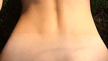 Does perfect body girl get cum in her ass outdoor?