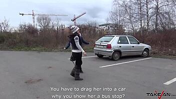 sexy brunette, wanna stay in my van after this wild fuck?