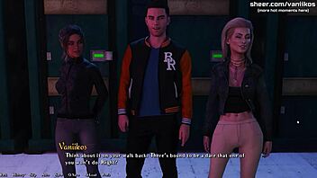 I watched two young sluts sharing a cock in public outdoor threesome from being a dik episode 10 part 81