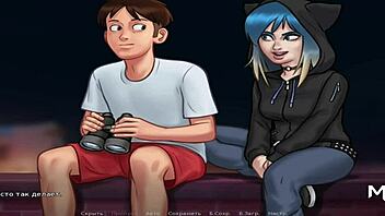 Summertimesaga Ep1 78 Peeping Naked Teen and Milf Asses