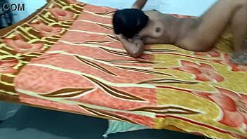 Desi wife feels deep emotional pleasure in homemade doggy style fucking.