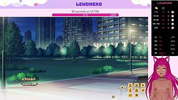 vtuber lewdneko plays love cubed part 3 with cute big tits dating game.