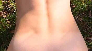 Does perfect body girl get cum in her ass outdoor?