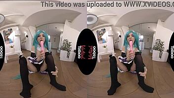 Eva Elfie Uses Dildo And Toys For Shaved Pussy Masturbation In Cosplay POV Orgasm Session