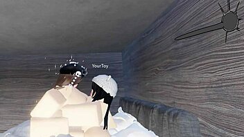 Roblox sex adventure with Kiwi and Saiko in a steamy condo scene
