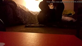 Big ass brown bitch sucks cock then gets doggystyle fucked at home?