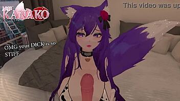 I cosplay as Raiden Shogun and get chained up for a messy tit play session