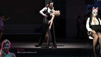 سين هيلز 4 تعرض ميلف دومينانت في حركة تنورة قصيرة