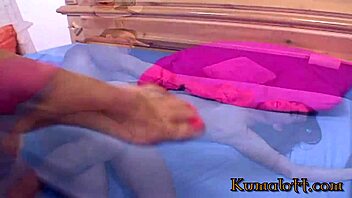 Slutty brunette sucking huge cock rough for massive cumshot load