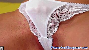 this beautiful kinky model masturbates with toys and pisses