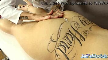 Lucky masseur eats and fucks Agatha's big BBW ass!