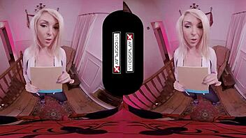 spider gwen from vrcosplayx rides and sucks in vr, her big tits and pussy blowing your mind