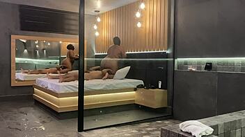 morena sat deliciously on my cock! big natural tits bouncing, ass in interracial orgasm.