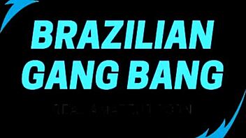 Fernanda Chocolatte unmasks for her first wild gangbang on Xvideos. It's a raw scene!