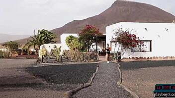 Tiny tits ebony teen 18+ Agatha strips for Playboy, showing everything! 🔥