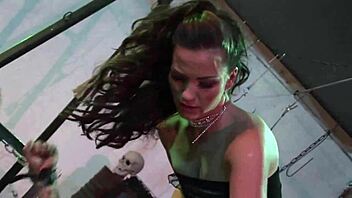 In the house of slaves, pornstars endure bdsm sex with monster cocks.