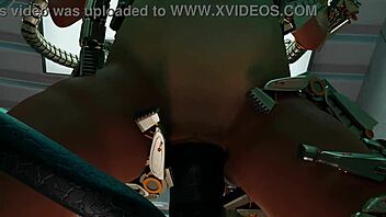 lara's wild experiment in bondage machine action part 2.