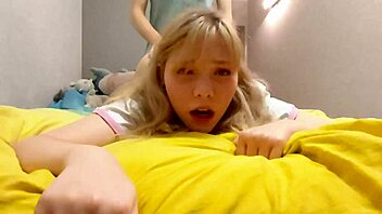 Fucked A Cute Blonde Distracting Her From Computer 😍