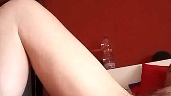 Gay amateur takes big dildo deep in anal cave