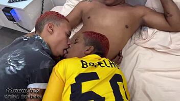 Leo Ogro's Wild Orgy with Two Friends!