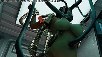 lara's wild experiment in bondage machine action part 2.
