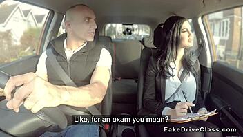 British Milf Examiner Boldly Fucks Huge Dick Student In Classroom POV