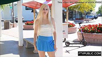 omg, dis fresh 18 teen flashin in public!