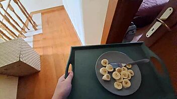 Wife, are you squirting for your nurse's facial cum?